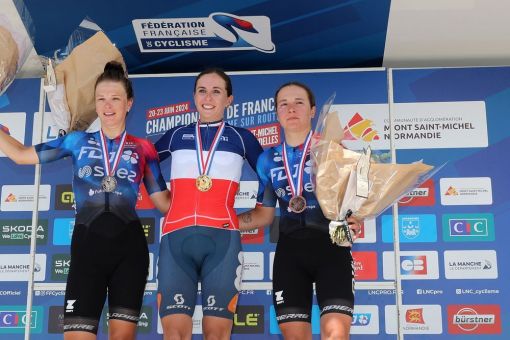 Championnats de France sur Route : 2 médailles d’Or, 1 médaille d’Argent, 1 médaille de Bronze !